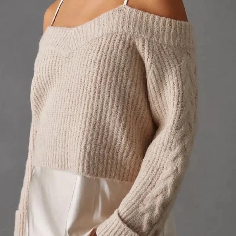 NWOT Anthropologie Mare Mare Layered Sweater Slip Dress - Picture 10 of 14
